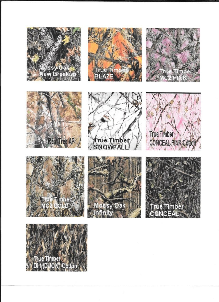 color card camo cotton fabrics