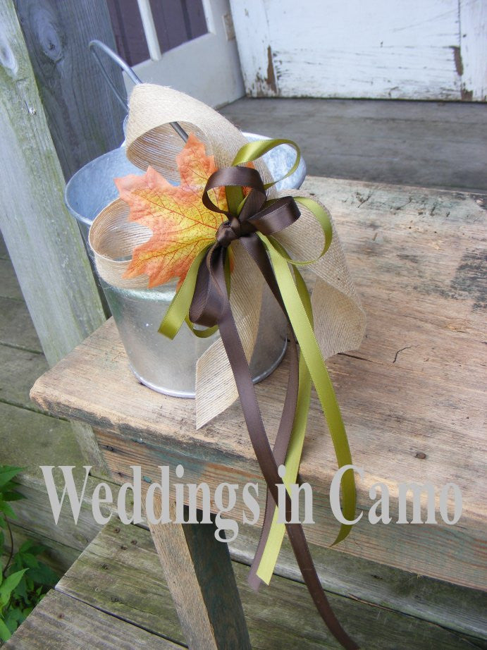 country flower girl pail