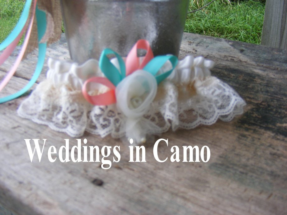 wedding garter custom colors