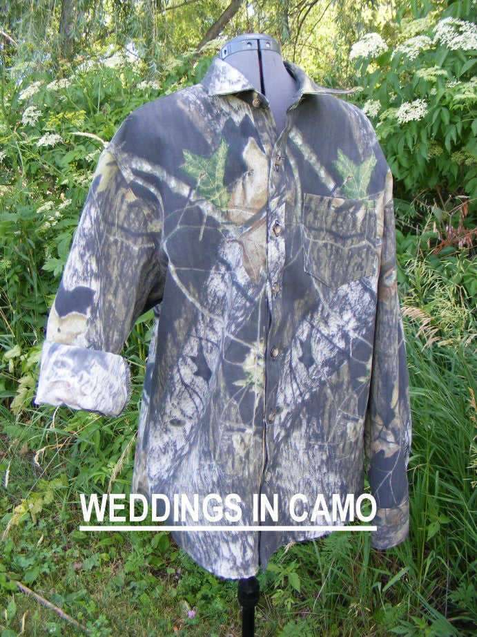Men's cotton camo shirt