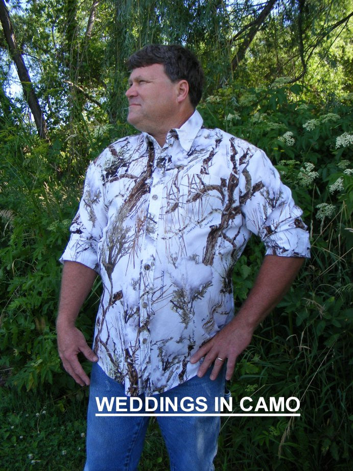 Men's cotton camo shirt