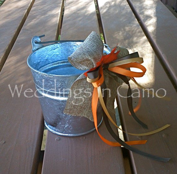 flower girl wedding pail