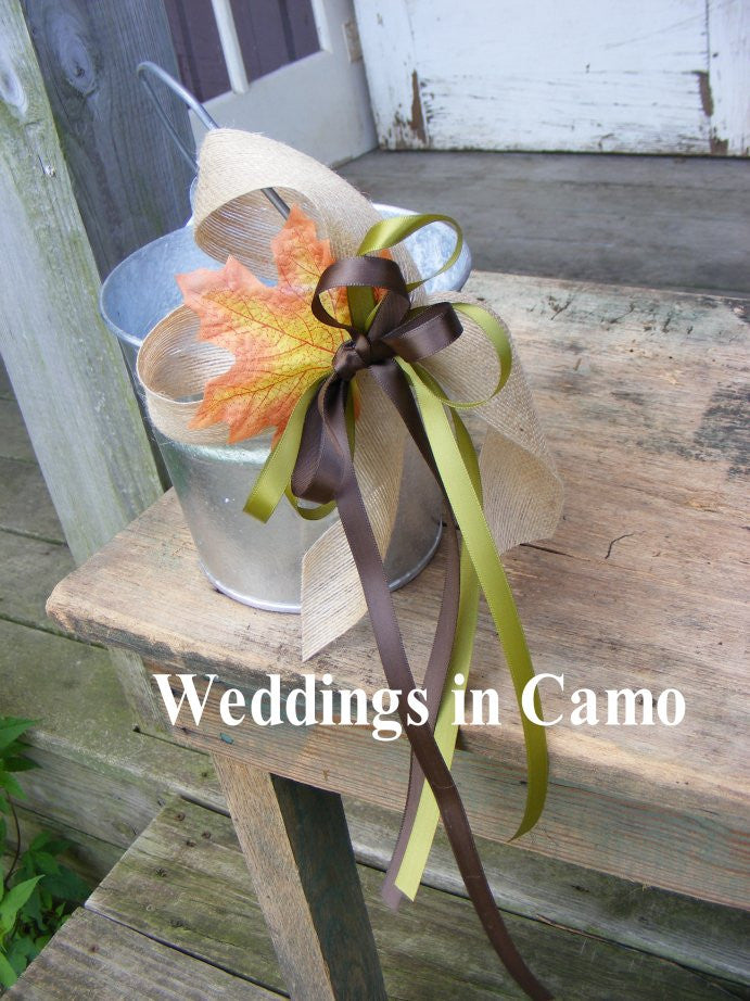 flower girl wedding pail