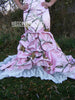 CAMO WEDDING Dress+ fitted style+CORSET back+ Flare bottom and train sizes 2 to 14