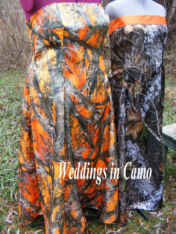 CAMO Bridesmaid dress Strapless SIZES 16 to 28 Weddings in Camo CAMO Bridesmaid dress Strapless SIZES 16 to 28 Weddings in Camo