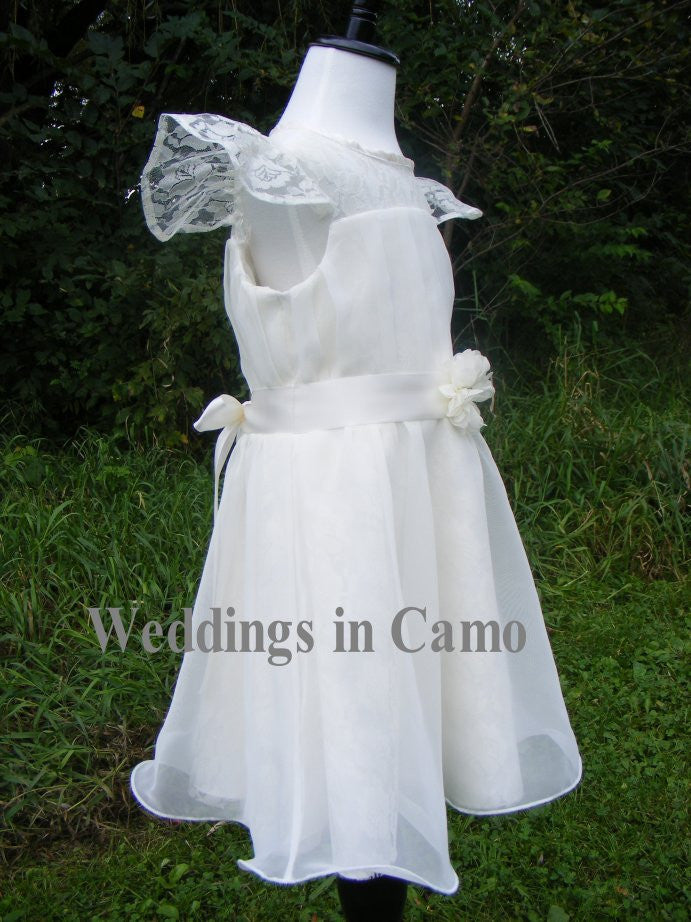 short flower girl dress great for boots