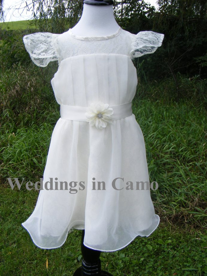 short flower girl dress great for boots