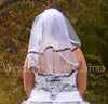 CAMO VEIL+Double Layer+Satin Ribbon Trimmed Veil