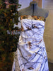 CAMO Wedding Dress CORSET Back SNOWFALL and Mossy Oak