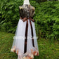 flower girl dresses in Mossy Oak camo and tulle skirt with flower petals