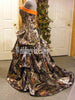 mossy oak camo dress with orange trim