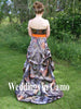 CAMO wedding dress with PICKUPS, ZIPPER option