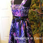 Muddy Girl flower girl dress trimmed in black