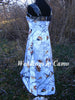 camo dress with high low hemline