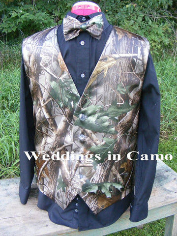 CAMO wedding vest+MENS CAMO Vest+Custom Made