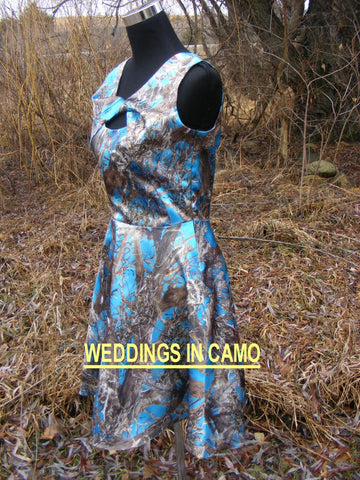 SHORT CAMO dress+Bridesmaid Sleeveless GREAT for plus sizes SIZES 18 to 28