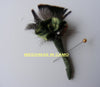CAMO BOUTONNIERES+flowers for Men's Suits