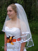 CAMO VEIL+Double Layer Ribbon Trimmed Veil