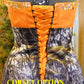 corset back option for camo dress
