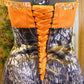 camo dress with high low hemline