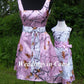 short camo bridesmaid and matching flower girl dress