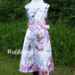 Snowfall camo flower girl dress