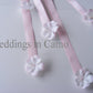flower girl ribbon hair comb