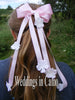 Hair bow with silk flowers
