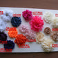 shabby flower color card for garters