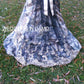 gold camo wedding dress accented with black lace fit n flare