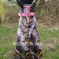Mossy Oak camo high low dress trimmed in pink