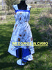 CAMO dress+High low hemline+CORSET back+underskirt another color