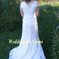 lace wedding dress fit n flare sleeveless