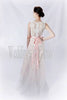 Country Wedding dress, Sheer lace, slim wedding dress