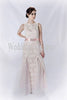 Country Wedding dress, Sheer lace, slim wedding dress