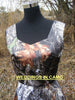 SHORT CAMO dress+ACCENT color+Bridesmaid Sleeveless SIZES 2 to 16