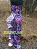 CAMO PROM Dress+ruffles and left leg split+ZIPPER back+sizes 2 to 14