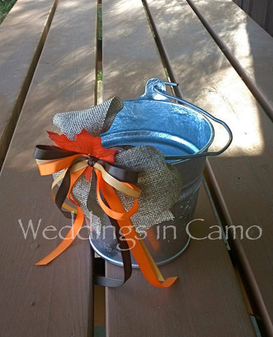 FLOWER GIRL Pail Country Rustic Weddings DECORATIONS