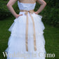 wedding dress strapless lace top and lace ruffled tiered skirt