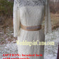 short lace dress with 3/4 sleeves