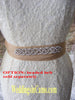 SHORT Lace Dress for your Wedding with OPTIONAL Tulle skirt and rhinestone beaded ribbon belt