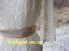 SHORT Lace Dress for your Wedding with OPTIONAL Tulle skirt and rhinestone beaded ribbon belt