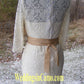 short lace dress with 3/4 sleeves