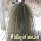 short camo dress with removable overskirt