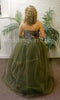 SHORT CAMO Dress+Beaded+ Full Princess Skirt and Rhinestone Buckle