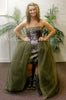 SHORT CAMO Dress+Beaded+ Full Princess Skirt and Rhinestone Buckle