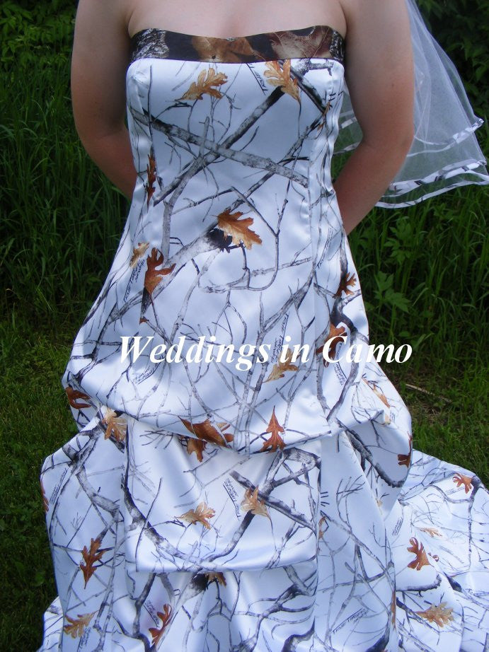 CAMO Wedding Dress CORSET with pickups SIZES 2 to 14 Weddings in Camo CAMO Wedding Dress CORSET with pickups SIZES 2 to 14 Weddings in Camo
