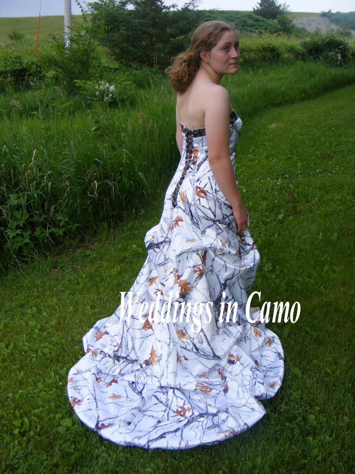 CAMO wedding dress CORSET back with pickups SIZES 16 to 28 – Weddings in Camo CAMO wedding dress CORSET back with pickups SIZES 16 to 28 – Weddings in Camo