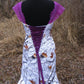 Snowfall camo wedding dress with purple lace fit n flare