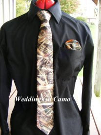 mens camo tie